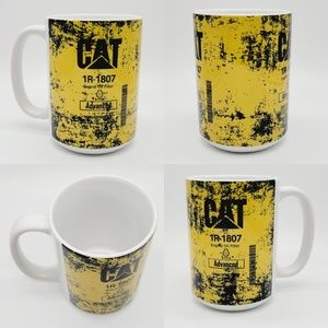 "Dirty" CAT Oil Filter Coffee Mug: Ceramic Diesel Mechanic CAT Coffee Cup